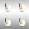Service Caster 4 Inch 316SS Nylon Wheel Swivel Bolt Hole Caster Set SCC-SS316BH20S414-NYS-4 - alternate 1